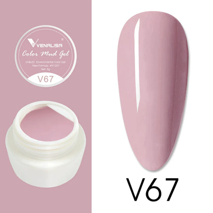 VENALISA Color Mud Gel Pure DIY Nail Art Design UV Gel Polish Professional Manicure Varnishes for Quality Artistry