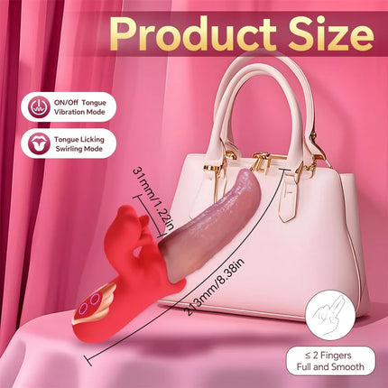 Powerful Tongue Licking Vibrator Female G-Spot Vagina Massager Dildo Thrusting Swing Clitoris Stimulator Women Sex Toy for Adult
