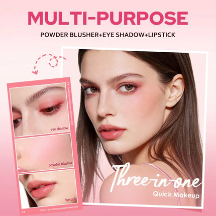 Life Girls Peach air multi purpose blusher stick,Natural and comfortable to wear, with a natural makeup effect. Highlighting blu