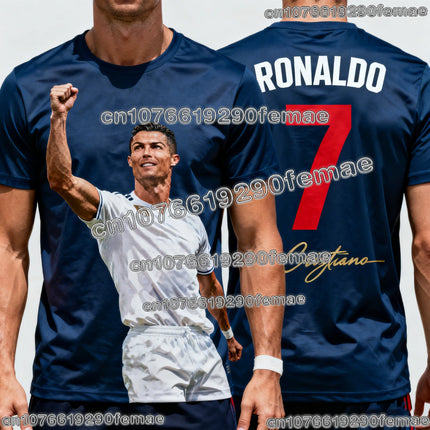Ronaldo 7 ChatGPT AI 2026 Football Jersey Adults Kids Fan Edition Summer Soccer Training Tops Soft Comfortable Sportswear