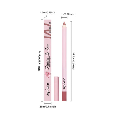 High Pigment Lip Liner Pencil Waterproof & Long-Lasting Lip Liner Defining Lip Shape Creamy & Smooth Lip Pencil Plumping Effect
