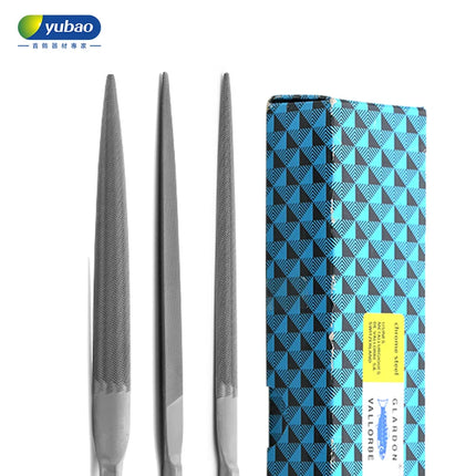 Swiss Vallorbe File White Handle Triangle Half Round File Jewelry Polishing and Shaping File Pointed Fine Teeth Hand Tool