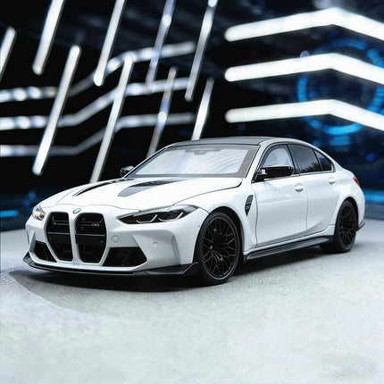 NEW 1:18 BMW M3 CS LCI G80 Mpower Supercar Alloy Car Diecast & Toy Vehicle Car Model Miniature Scale Model Car For Children Gift