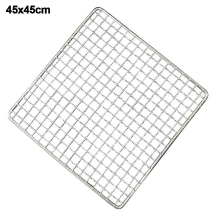 New High Quality Barbecue Net Portable Durable Iron Wire Grill Racks Reusable Square Grill Net Nonstick Roast Grate Net