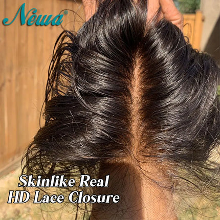 Newa 5x5/6x6/9x6 HD Lace Closure Ultra Fitted HD Lace Pre Plucked Small Knots 13x4 13x6 HD Lace Frontal Free Part Human Hairs