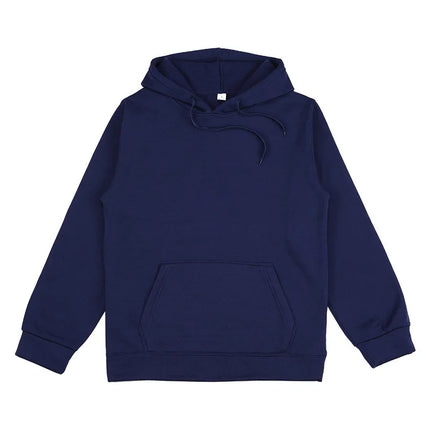 Men's and Women's Solid Color Pocket Hoodies Sports Fitness Sweatshirts Fashionable Casual Pullovers Multi Color