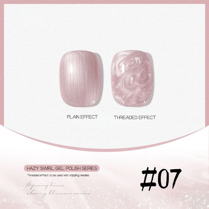 MIANEL 12ML Mother-of-Pearl Mermaid Shimmer Thread Gel Polish 2026 Spring-Summer Collection Fine Glitter Aurora Pearl Nail Art