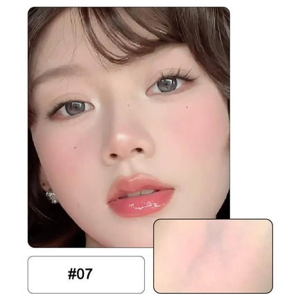 Monochrome Powder Blusher Cream Brightening Whitening Purple Lip and Cheek Dual-use Matte Natural Blush Tint Palette