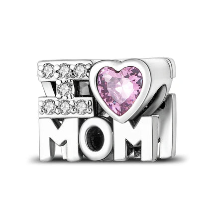 Charm Hot Sales 925 Sterling Silver Charms Beads CZ pave Round Charms Fit Original Bracelet Necklace Charms Jewelry Gift DIY