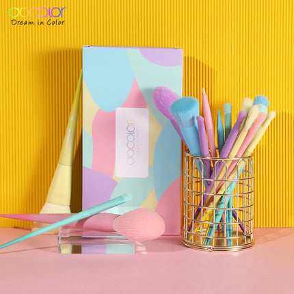Docolor Makeup Brush Set Professional 10-30pcs Eyeshadow Blush Synthetic Foundation Brush Powder Contour Cosmetic Tool For Women