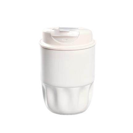 260ml Petal Coffee Tumbler, 316 Stainless Steel Vacuum Cup, Antibacterial & Wide Mouth, Double-Wall Thermos for Hot/Iced Drinks