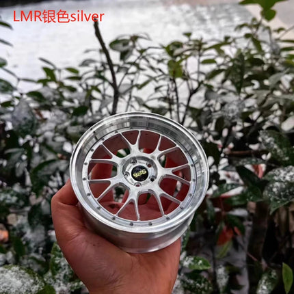 Wheel Model Car Ornaments RAYS Metal Wheel RID Aluminum Alloy Simulation Forging Wheel Modification Creative Desktop Toy