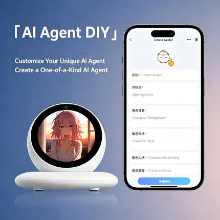 Original DIMI AI Smart Pet Toy Multi-function Desktop Voice Interactive Electronic Robot Play Toy for Driving Assistant
