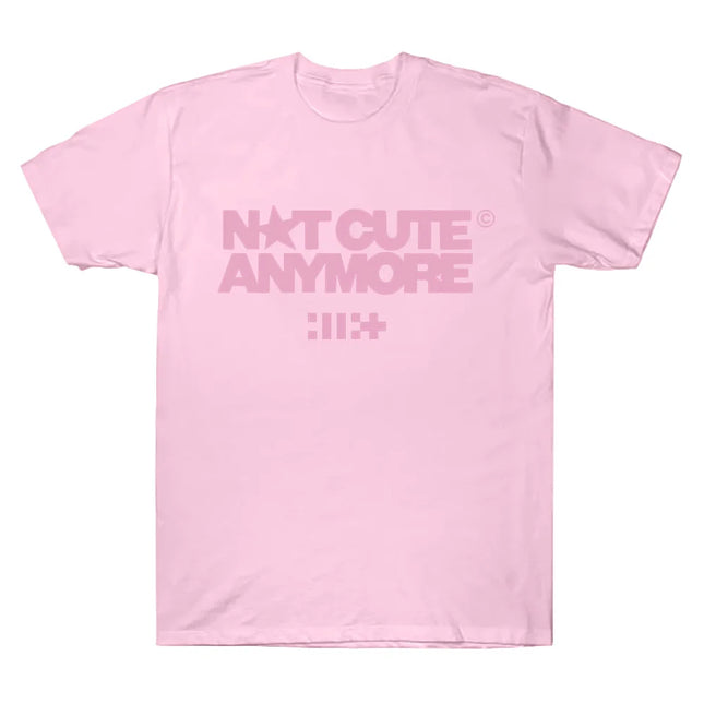 ILLIT Not Cute Anymore Album T Shirts ILLIT Girl Band T-shirt Korean Fashion Summer Women Men Fashion Harajuku Kawaii T-shirt