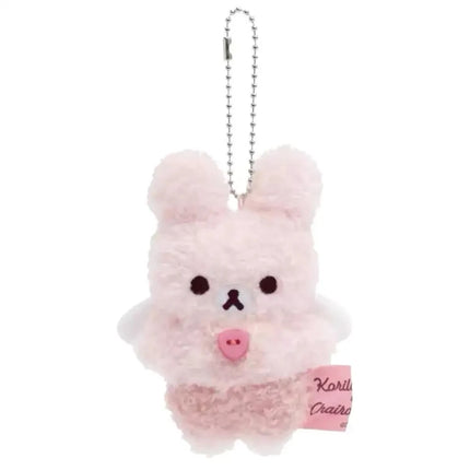 Kawaii Halloween Little Rilakkuma Plush Doll Keychains angel Pink bunny Devil relaxe Bear Sister Korilakkuma Bear Bag Pendant