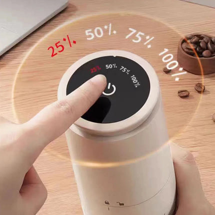 New Portable Electric Power Display Coffee Bean Grinder 38 Gears External Adjustable USB 2000mAh Household Burr Coffee Machine