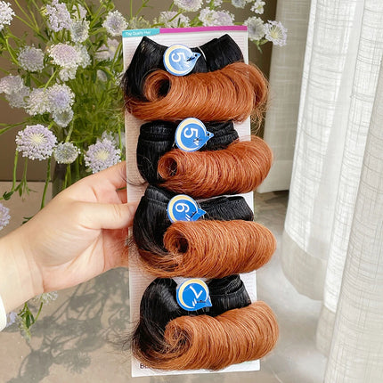 10A Raw Hair Indian Bouncy Curly Bundles 100% Virgin Human Hair Bundles 4 Bundles Deal Short Cut Hair Extensions