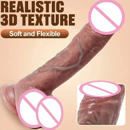 Realistic Soft Silicone Dildo Sexy Adult supplies Penetration Dildo Anal Masturbation Dick Penis Sex Toys For Women Adult Toys18