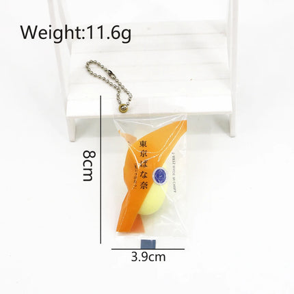 Cross-border new Japanese imitation banana resin key chain, candy snack pendant, Tokyo, gifts, Pendant
