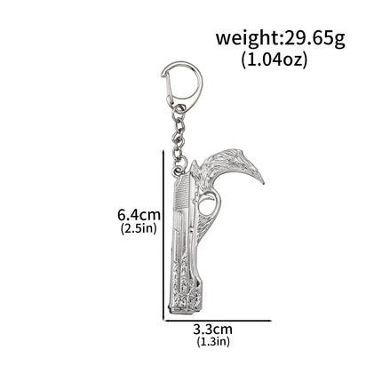 Game DMC Keychain Dante Sword Rebellion Awakening Keyring Nero Red Queen Keychains Weapon Pendant for Men Jewelry