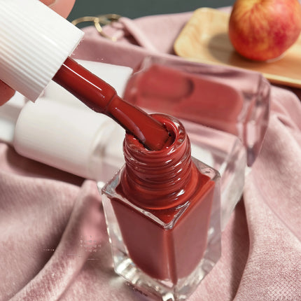 V07 Girl's Heart 3-Pack No-Bake Nail Polish Quick-Dry Long-Lasting Tearable Water-Based Three-Color Nail Polish Set