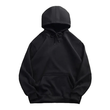 Autumn Winter Thicken Hoodies Fleece Warm Hoodie Men Women Casual Solid Color Sweatshirts Harajuku Long Sleeve Pullover Unisex