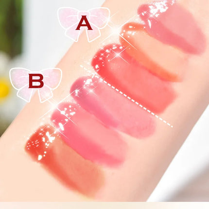 Mirror Lip Color Set, Moisturizing Lip Gloss Gift Box, A Cute Gift for Others