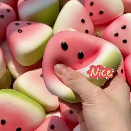 Soft Ice Skin Anti-stress Squeeze Slow Rebound Squishy Texture Watermelon Stress Reliever Stress Reliever