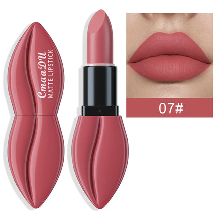 Natural Matte Velvet Lipstick Long Lasting Waterproof Nude Brown Red Professional Makeup Lip Gloss For Women