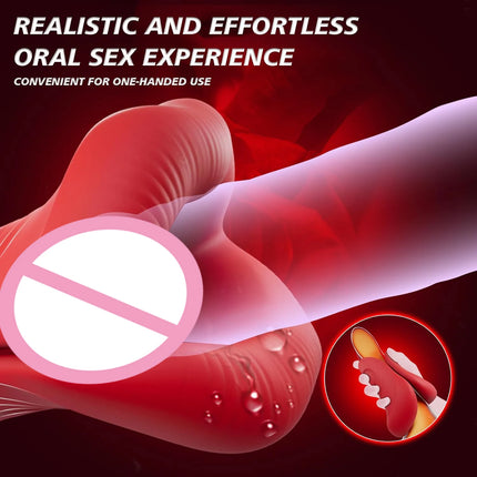 Male Masturbator Sex Toys for Men Penis Training Vibrator Blowjob Sucking Sex Machine Glans Trainer Cock Vibrating Stimulator