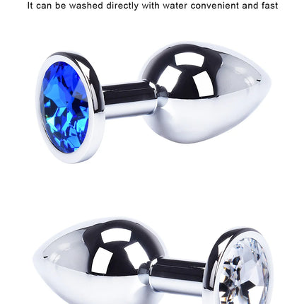 Anal Plug Jewelry Colorful Crystal Anal Plug Stimulator Anal Massage Dilatancy Toys G-point Massage Sex Wellness Adult Pleasure