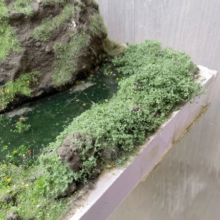 160ml/bottle Mesh Filamentous Sponge Tree Powder Cluster Shrub Vegetation Diy Scene Making Materials Railway Diorama Layout