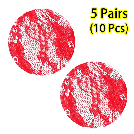 Women Self-Adhesive Disposable Lace Nipple Cover Breast Pasties Stickers For Strapless Clothes Sex Toys Flirtation Accessories