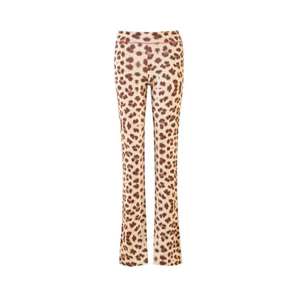 Gia Slim-Fit Letter Print Topstitching Design Hooded Zip-Up Jacket and Pants Set