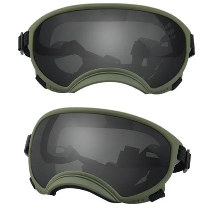 ATUBAN Dog Goggles Anti UV Strong Impact Resistance Adjustable Elastic Puppy Large Breed Dog Goggles Breathable Pet Sunglasses