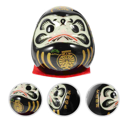 Ceramic Wealth Figurines Fengshui Statues Dashboard Decor Japanese Style Lucky Charms Porcelain naments Miniatures Home