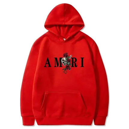 26Men's and women's fashionable clothing trends with printed sportswear Harajuku casual pullover Long-sleeved hooded