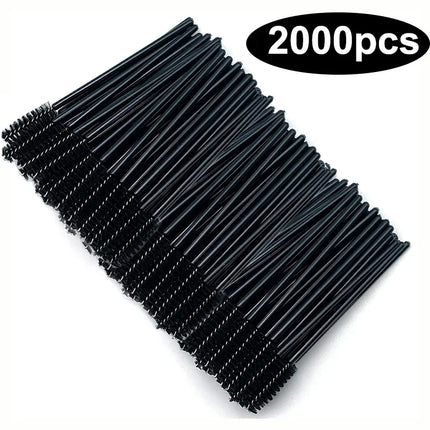 Wholesale Eyelash Brush Mascara Wands Wholesale Spoolies Eyebrow Lash Cleaning Brushes Applicator Makeup Tools 50/1000/2000pcs