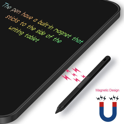 20-Inch Rechargeable LCD Writing Tablet, Multi-Color Erasable Graffiti Drawing Board for Learning & Education