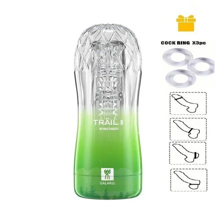 Male Masturbator Cup Soft Pussy Sex Toys Transparent Vagina Adult Endurance Exercise Adult supplies Vacuum Pocket Cup for Men