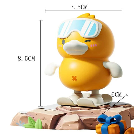 Baby Clockwork Yellow Duck Toy Cartoon Early Education Puzzle Toy Jump Duck Safe Material Training Baby Reaction Hand on Ability