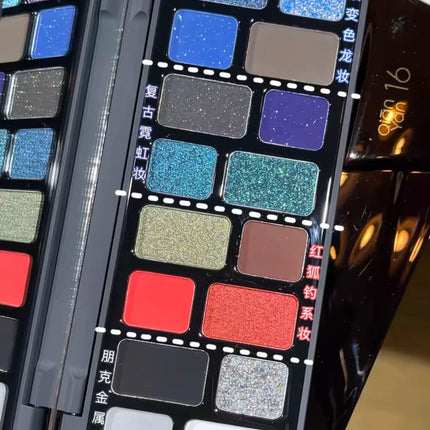 Qianyan Cheeryep 16 Color Eyeshadow Palette Glitter Chameleon Matte Pearlescent Flash Plate Cowherd Sequins