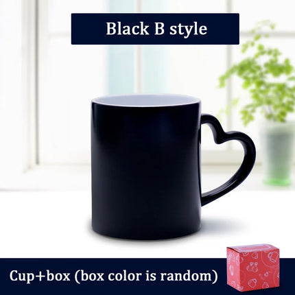 Customized Coffee Mugs Ceramic Magic Mug Pour In Hot Water Pictures Display Print Photo LOGO Text DIY Change Color Cup Gifts