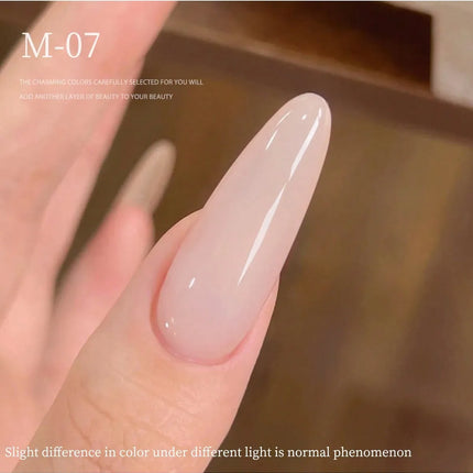 15ML Nude Nail Polish New Popular Senior Sense Of Nude Skin Colour Base   Ice Through The White Nail Shop Special Nail Glue