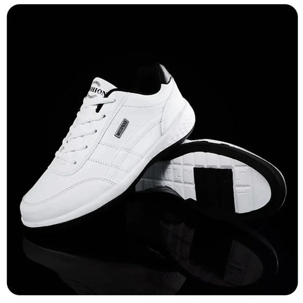 Men's Sneakers Sports Casual Shoes Leather Outdoor Men Walking Shoe Four Seasons Soft Bottom