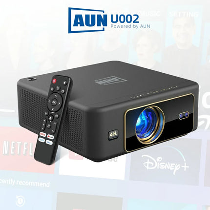 AUN U002 Projector Android TV Dust Proof Daytime 4k Game Home Theater Laser Short Throw Projection Full HD 1080 WIFI Projectors