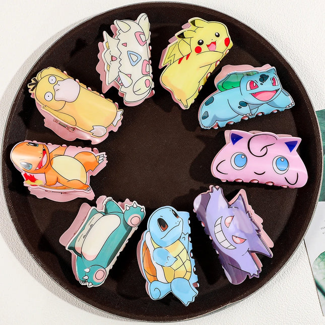 1PC/7PCS"Pokémon" cartoon character hair clip, multifunctional hair accessory