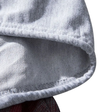 Autumn Hot Sale Of The Season Men's Plaid Hooded Casual Shirt Independent Station Cross-Border Checkered Hoodie Style Floral Patchwork