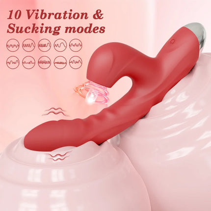 Clit Sucker Vagina G-Spot Vibrator for Women Dildo Vibrator Clitoris Sucking Stimulator Female Masturbation Sex Toy for Women