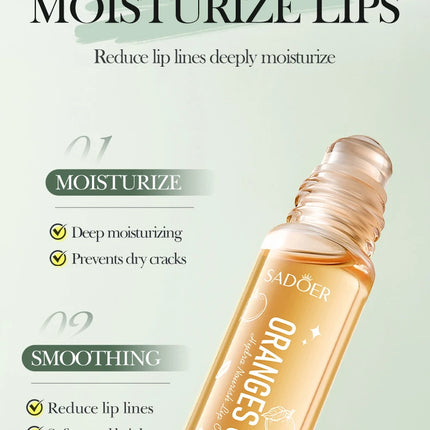 SADOER Fruits Lip Oil Lips skincare Moisturizing Nourishing Hydrating Anti Wrinkle Lipstick Lip Balm Beauty Lips Skin Care